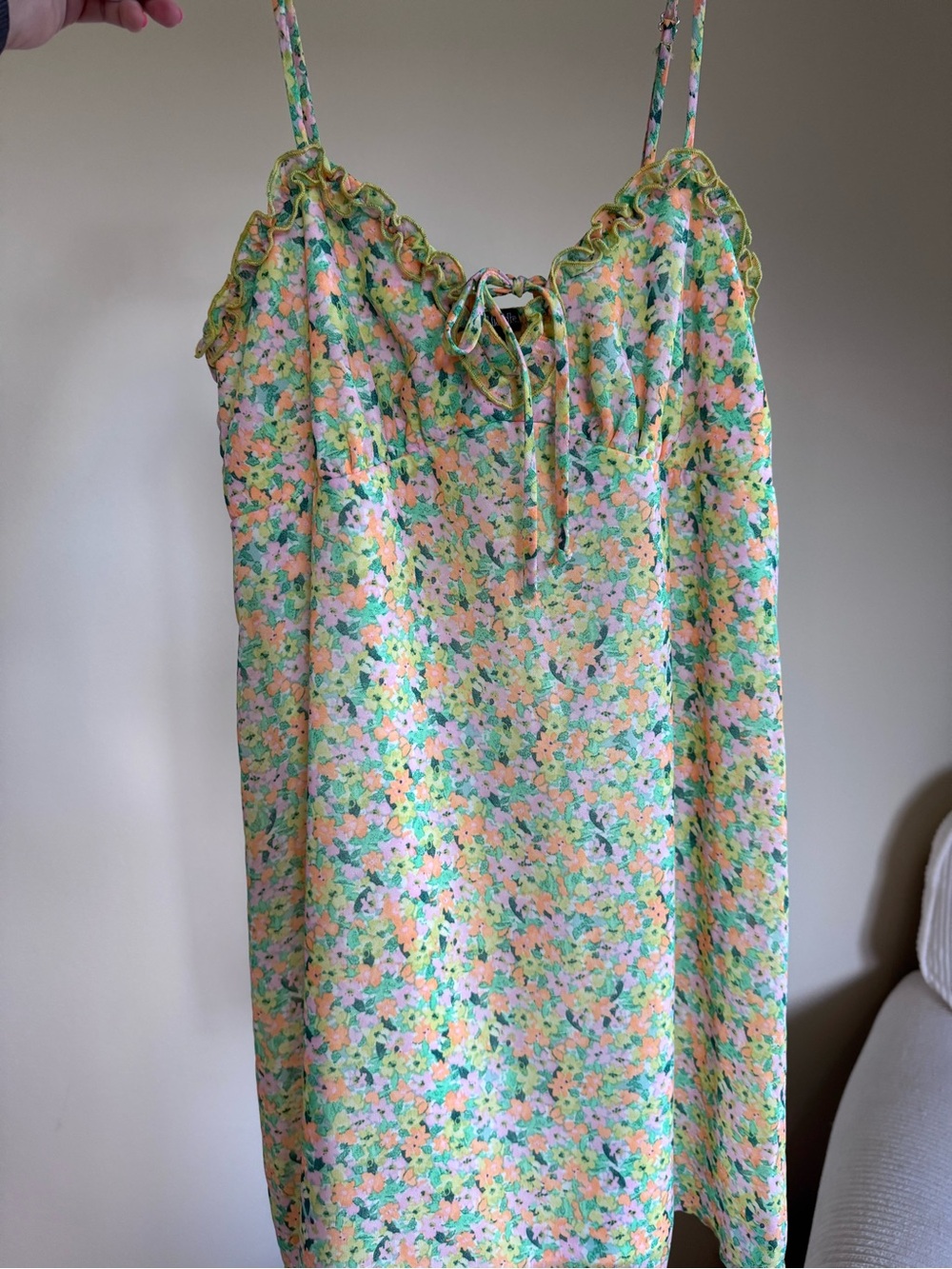 Wild Fable Floral Pastel Slip Dress - Spaghetti Straps